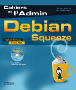 Cover of the current French book (Cahier de l'Admin: Debian Squeeze)